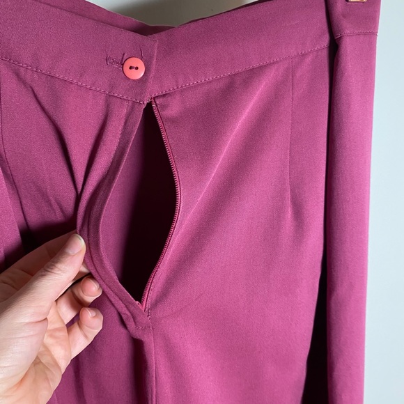70’s does 40’s Vintage Magenta Skirt Pinup XL - Picture 7 of 8